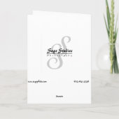 Braut u. ihre Schuhe Karte (Rückseite)