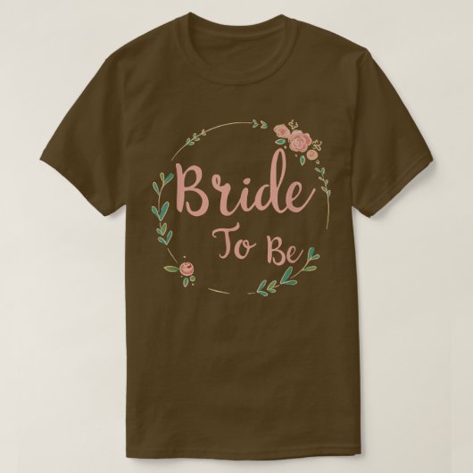 Braut um Hen Party Blume Bride T-Shirt (Design vorne)
