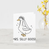 Braut um Hochzeit Alberne Braut Goose Gettin' Loos Karte (Gelbe Blume)