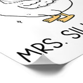 Braut um Hochzeit Alberne Braut Goose Gettin' Loos Poster (Ecke)