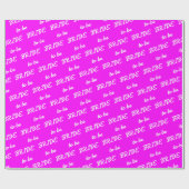 Braut um Magenta White zu sein Geschenkpapier (Flach)