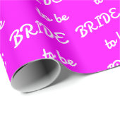 Braut um Magenta White zu sein Geschenkpapier (Rolleneckpunkt)