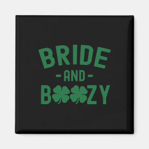 Braut und alkoholisches irisches St. Patrick's Day Magnet