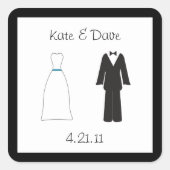 Braut und Aufkleber (Vorderseite)