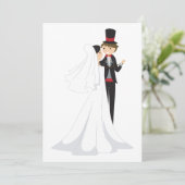 Braut- und Bauchtanz Einladung (Stehend Vorderseite)