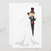 Braut- und Bauchtanz Einladung (Vorne/Hinten)