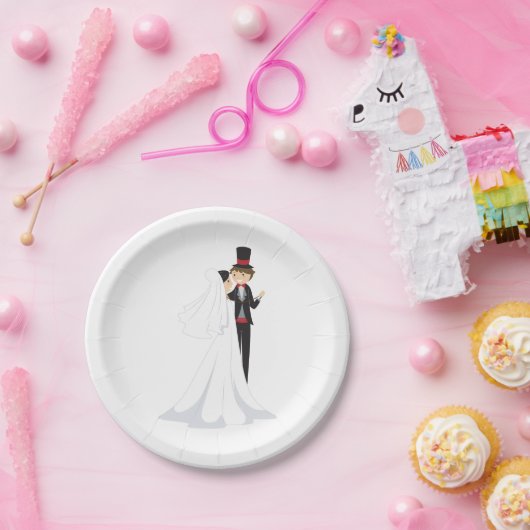 Braut- und Bauchtanz Pappteller (Party)