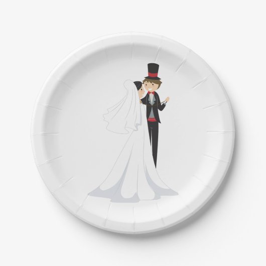 Braut- und Bauchtanz Pappteller (Vorderseite)