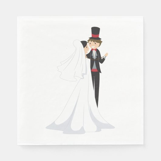 Braut- und Bauchtanz Serviette (Vorderseite)