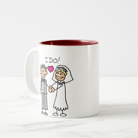 Braut- und Baustellengelder Zweifarbige Tasse (Vorderseite Links)