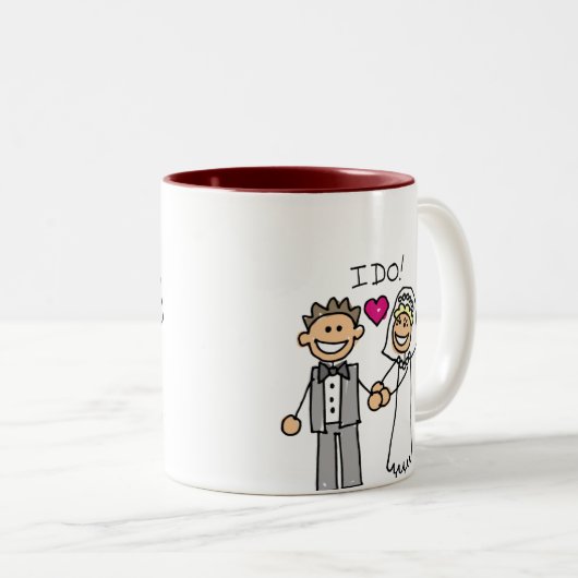 Braut- und Baustellengelder Zweifarbige Tasse (VorderseiteRechts)