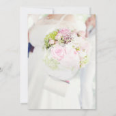 Braut und Blume Bouquet Wedding Einladung (Rückseite)