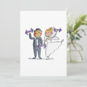 Braut und Boden Einladung (Stehend Vorderseite)