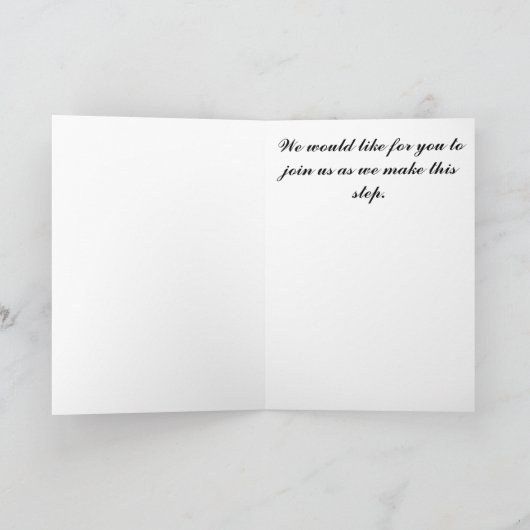 Braut und Boden Einladung (Innenseite)