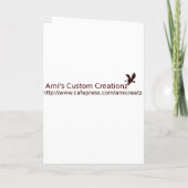 Braut und Boden Einladung (Rückseite)