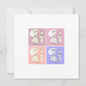 Braut und Boden Einladung (Vorderseite)