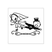 Braut und Boden Gummistempel (Prägung)