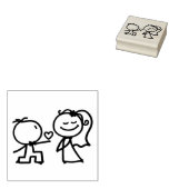 Braut und Boden Gummistempel (Stempel)