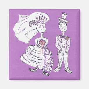 Braut und Boden Magnet