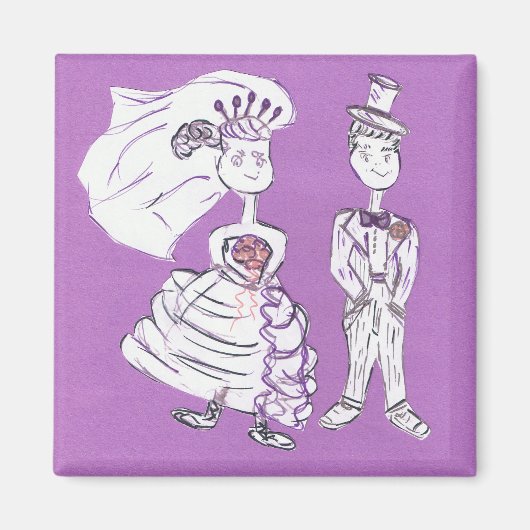 Braut und Boden Magnet (Vorne)