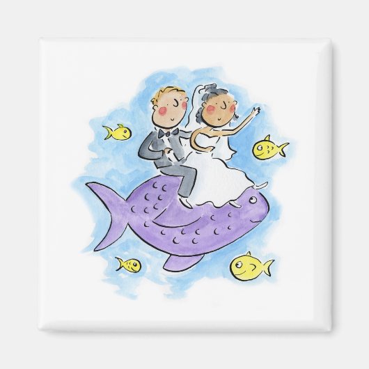 Braut und Boden Magnet (Vorne)