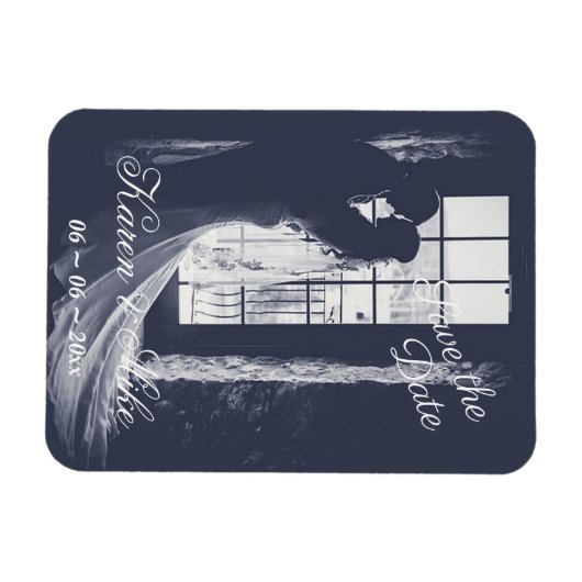 Braut und Boden Magnet (Horizontal)