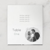 Braut und Boden Platzkarte (Außenseite Aufgefaltet)