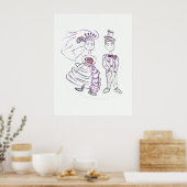 Braut und Boden Poster (Küche)