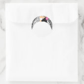 Braut und Boden Runder Aufkleber (Tasche)