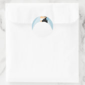 Braut und Boden Runder Aufkleber (Tasche)