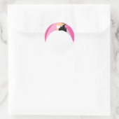 Braut und Boden Runder Aufkleber (Tasche)