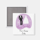 Braut und Bräuche Save the Date Magnet (Vorderseite/Rückseite)