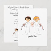 Braut-und Braut-Hochzeits-Einladungen Einladung (Vorne/Hinten)