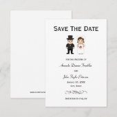 Braut und Bräutigam - 3x5 Save the Date (Vorne/Hinten)