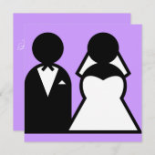 Braut und Bräutigam Ankündigung (Vorne/Hinten)