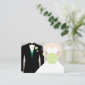 Braut und Bräutigam Begleitkarte (Stehend Vorderseite)