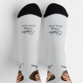 Braut und Bräutigam Bild Herz Name Liebe Foto Socken (Oben)