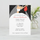 Braut-und Bräutigam-Brautparty-Einladung Einladung (Stehend Vorderseite)