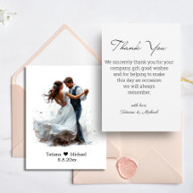 Braut und Bräutigam Budget Danke Hochzeit
