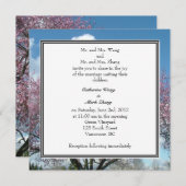 Braut und Bräutigam Einladung zur Hochzeit (Vorne/Hinten)