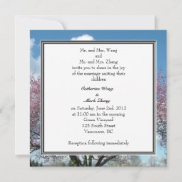 Braut und Bräutigam Einladung zur Hochzeit