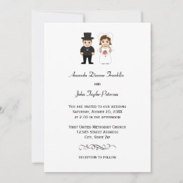 Braut und Bräutigam - Einladung zur Hochzeit