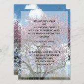 Braut und Bräutigam Einladung zur Hochzeit (Vorne/Hinten)