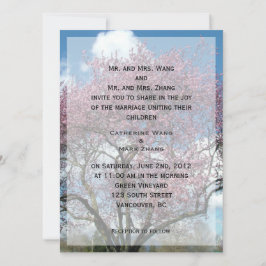 Braut und Bräutigam Einladung zur Hochzeit