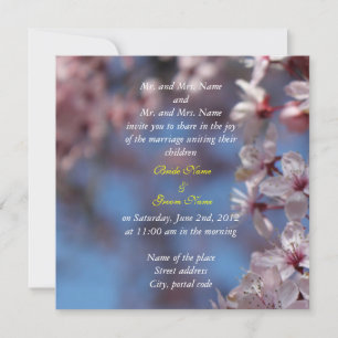 Braut und Bräutigam Einladung zur Hochzeit