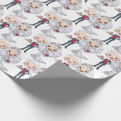 Braut und Bräutigam Geschenkpapier (Ecke)