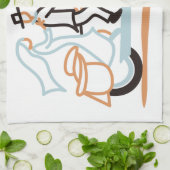 Braut und Bräutigam Geschirrtuch (Gefaltet)