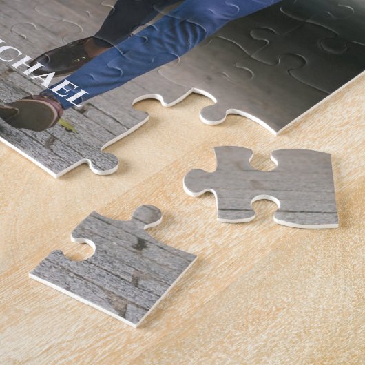 Braut und Bräutigam, glücklich immer danach, Brauc Puzzle (Seite)