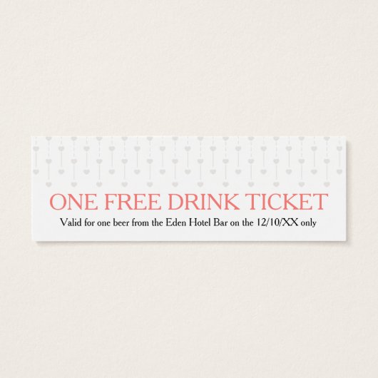 Braut und Bräutigam Gutschein (Rückseite)