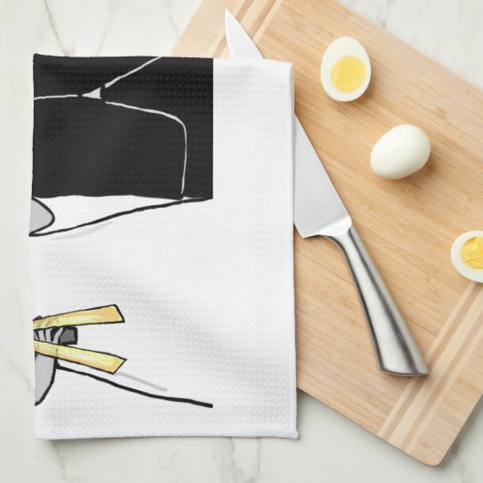 Braut und Bräutigam Handtuch (Viertel Falte)